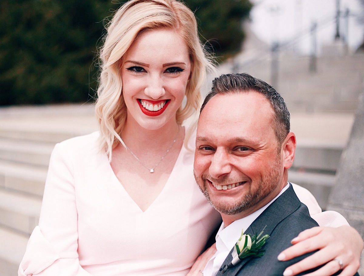 Auctioneer Spotlight: Ty and Gracie Braga on their wedding day.