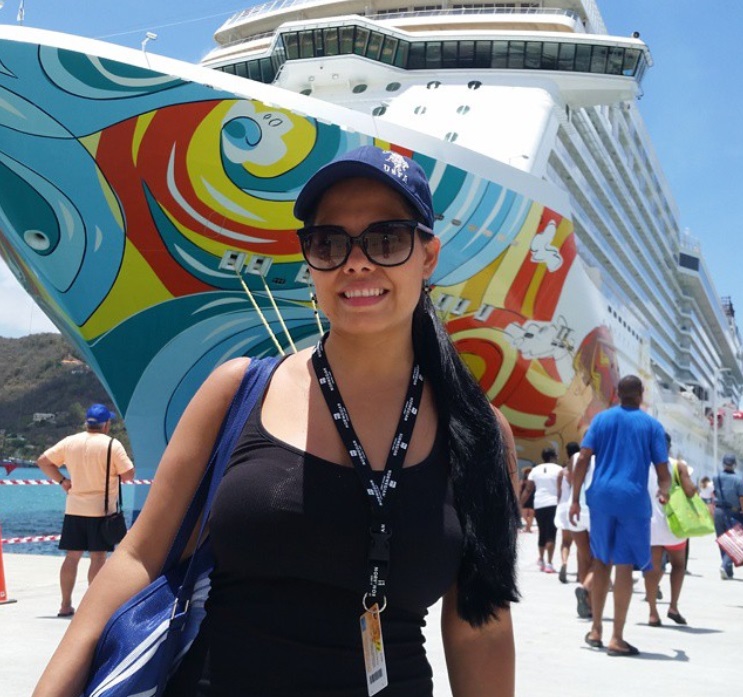 From @world.liz: Norwegian Getaway cruise ship art