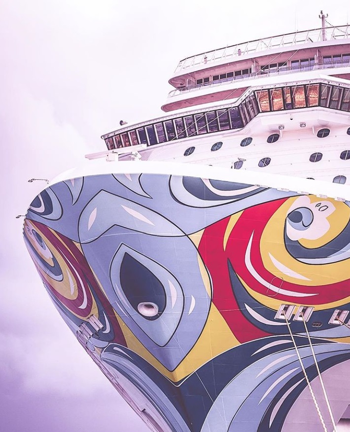 From @youdeservewhatyoudream: Norwegian Getaway cruise ship art