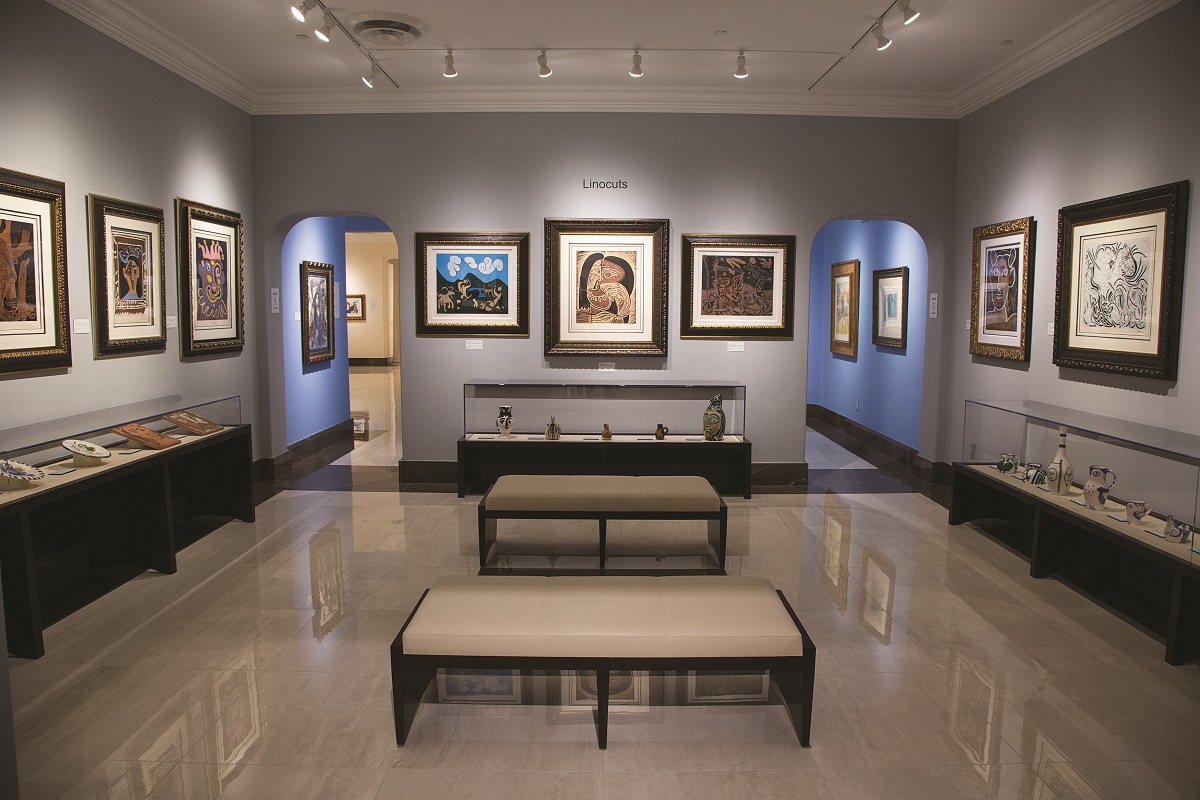 The Pablo Picasso galleries at Park West Museum