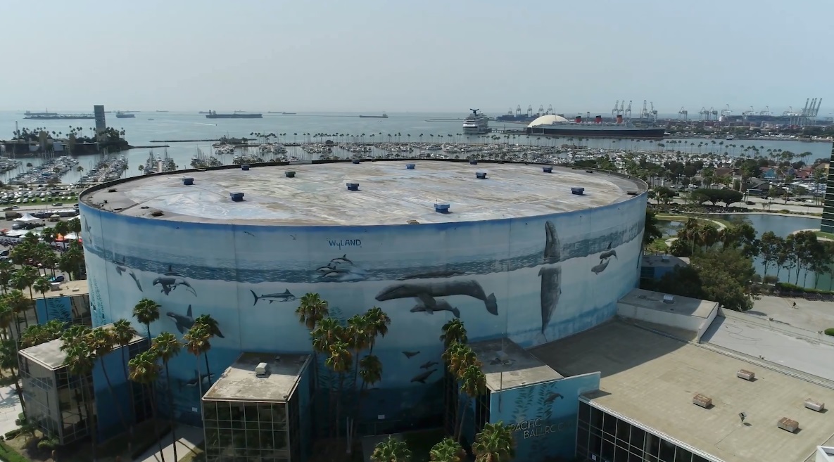 Another one of Wyland's trademark whale murals