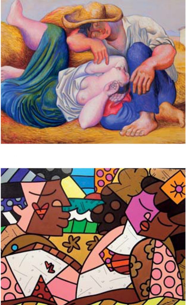 Top: Pablo Picasso / Bottom: Romero Britto