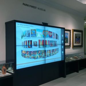 Park West Gallery touch screen