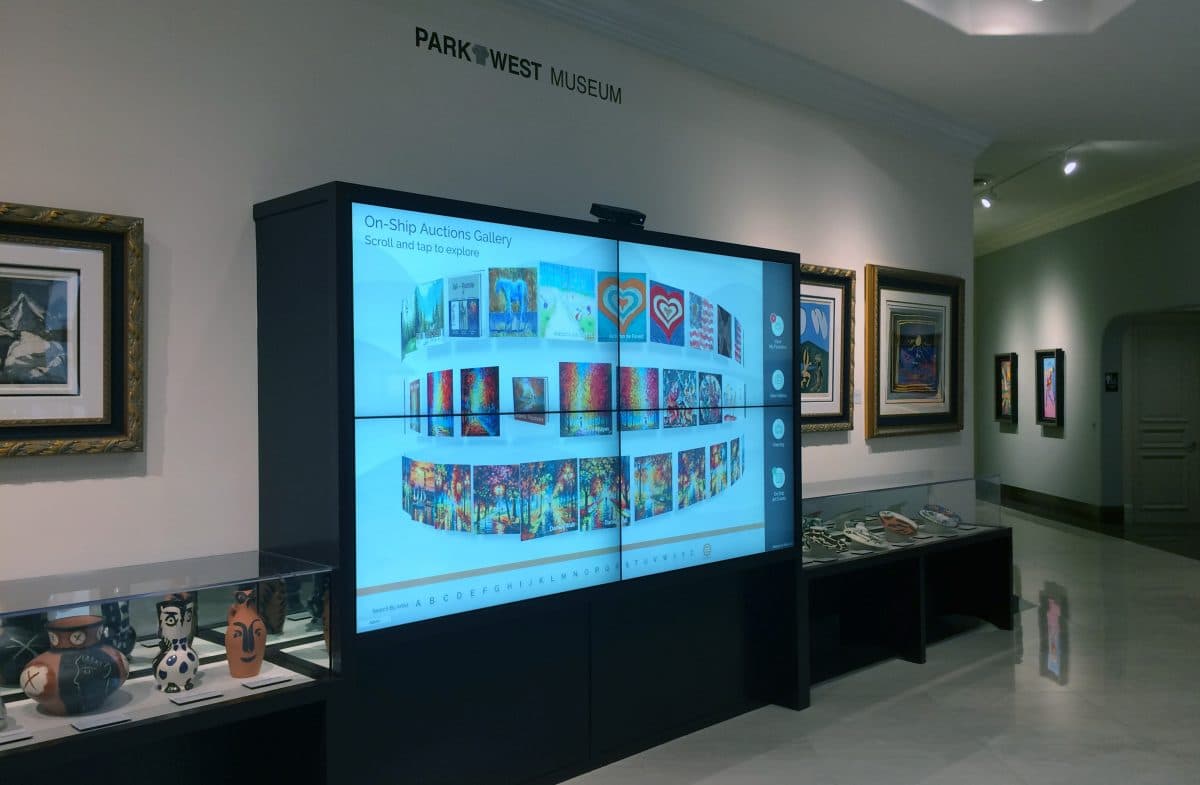 Park West Gallery touch screen