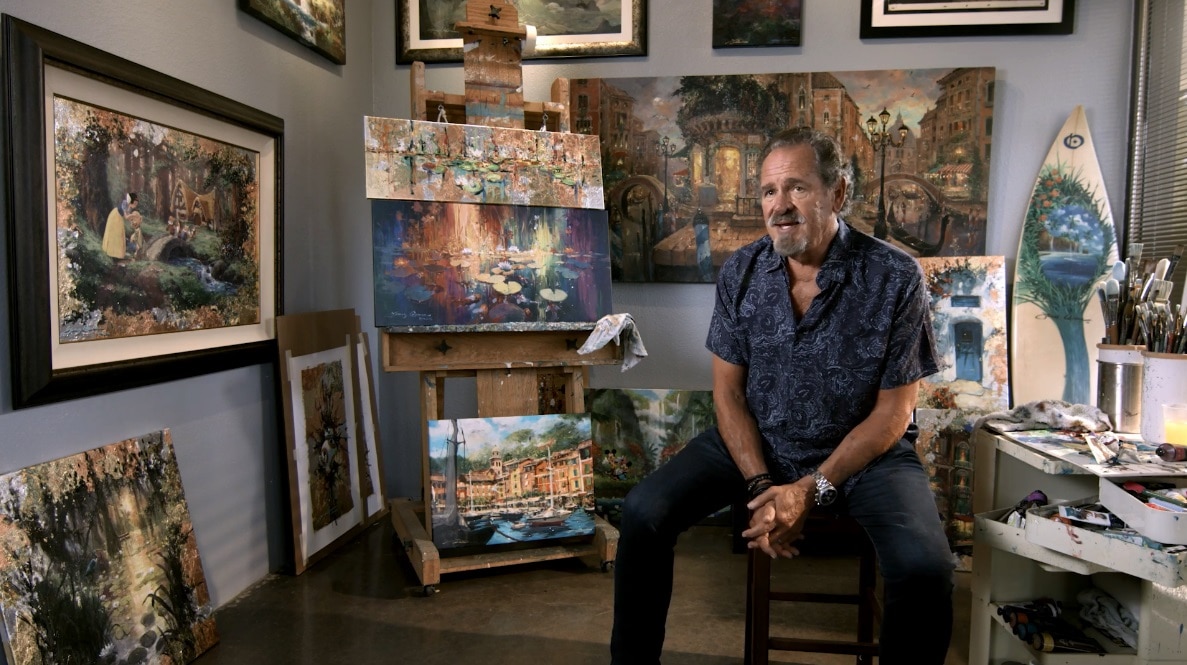 Artist James Coleman in his studio.