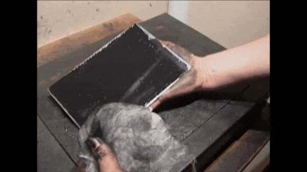 How Etchings Are Made: The excess ink is removed so ink only remains in the recessed lines.