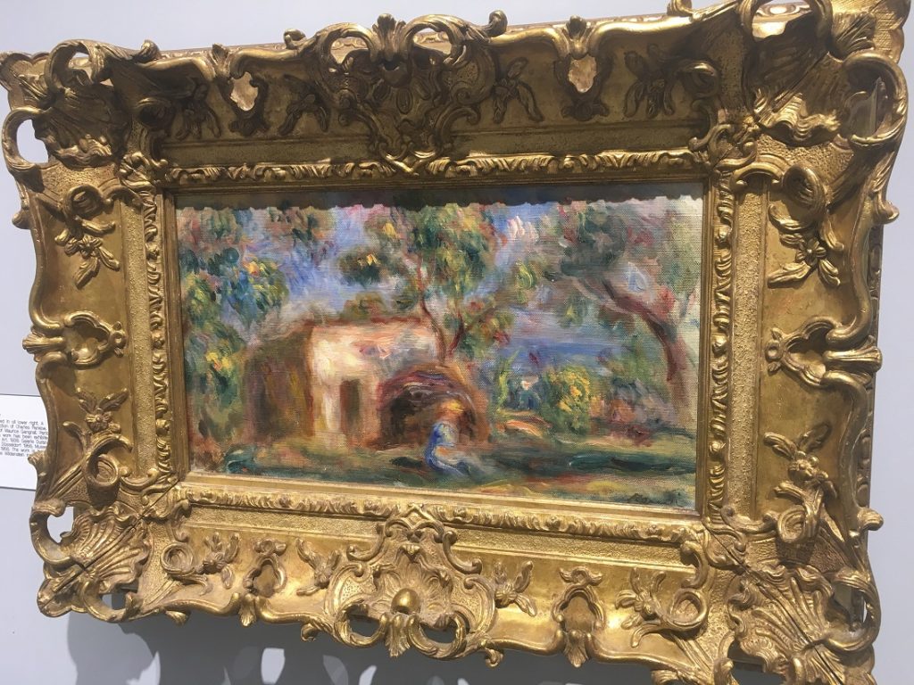 "La Cabane a Cagnes" (1917), Pierre-Auguste Renoir, oil painting on canvas.