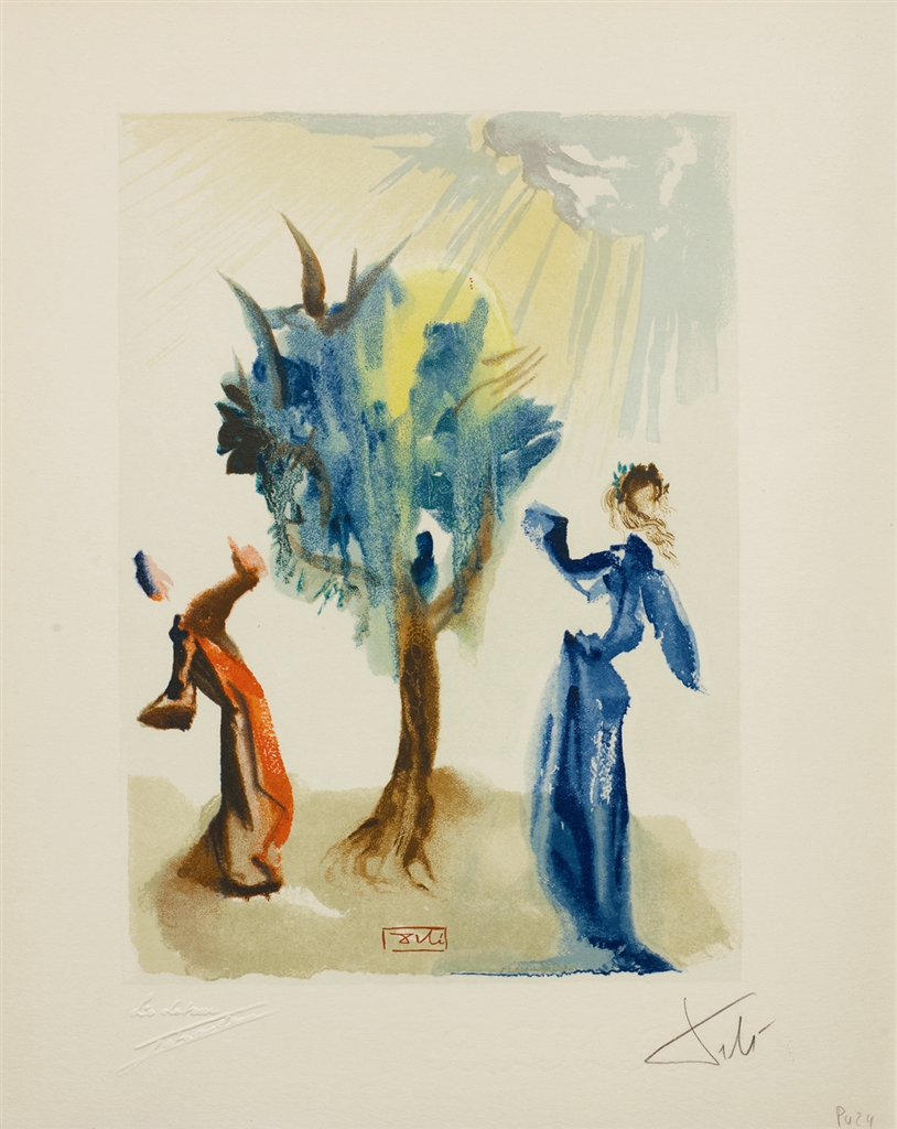 "L'Arbre du chatiment" (The Tree of Chastisement; 1960). From Dalí's "Divine Comedy—Purgatory 24."