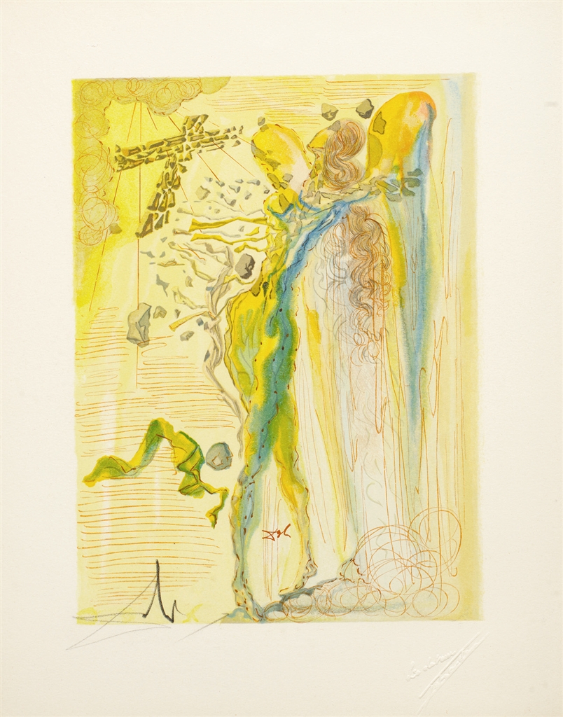 "Uproar of the Glorious Corps" (L'eclat des corps glorieux; 1960). From Dalí's "Divine Comedy—Paradise 12."