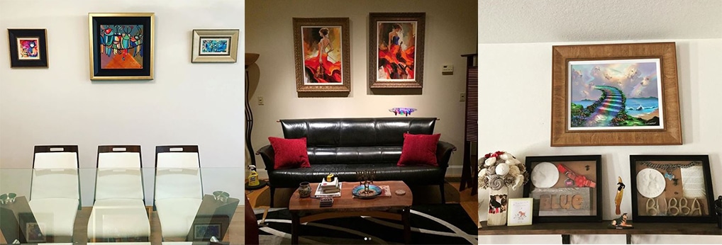 Art Collectors love sharing their home galleries on Instagram