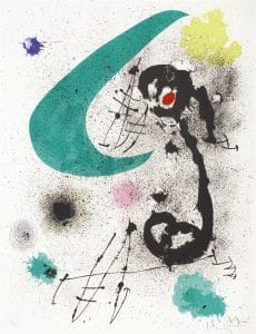 "Migratory Bird I" (1970, M.651). From Joan Miró’s “Broder Collection.”