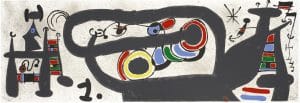 "Le Lezard aux Plumes d'or II" (1971, M.828). From Joan Miró’s “Broder Collection.”