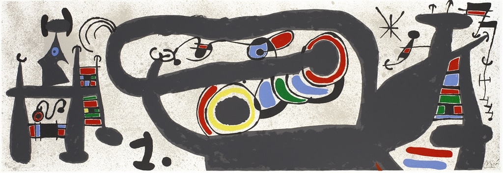 "Le Lezard aux Plumes d'or II" (1971, M.828). From Joan Miró’s “Broder Collection.” 