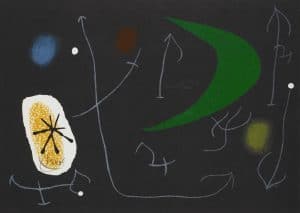 "Le Lezard aux Plumes d'Or II" (1971, M.821). From Joan Miró’s “Broder Collection.”