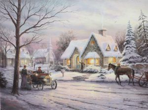 "Memories of Christmas," Thomas Kinkade
