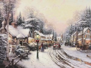 "Village Christmas," Thomas Kinkade