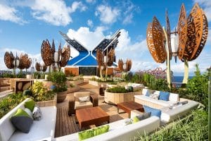 The amazing Rooftop Garden on Celebrity Edge (image courtesy of Celebrity Cruises)
