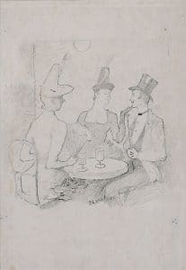 "Cafe-Concert a Montmatre," Henri de Toulouse-Lautrec, c. 1886