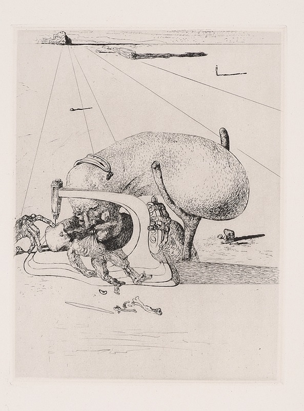 "Les Chants de Maldoror, Plate 19" (1934), Salvador Dalí 