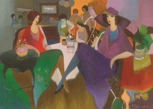 "Fancy Evening," Itzchak Tarkay