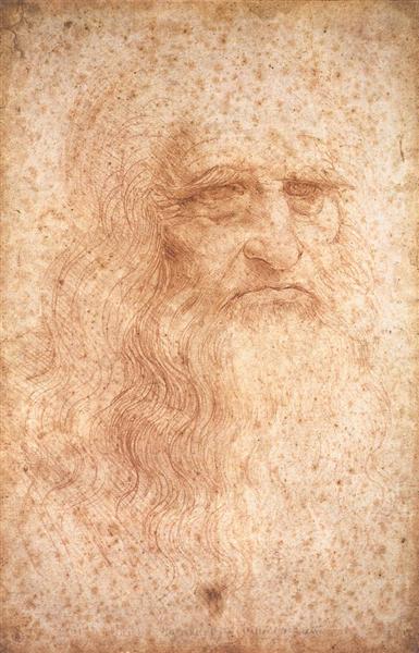 self portrait of famous artist Leonardo da Vinci