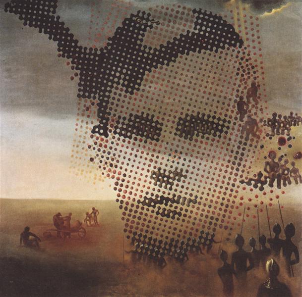 portrait of famous artist salvador dali