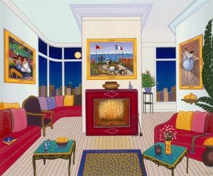 “Interior with Three Masterpieces,” Fanch Ledan
