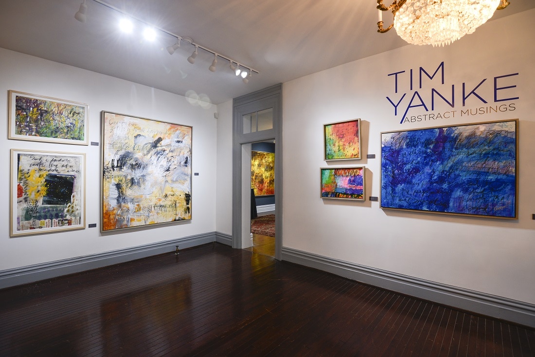 "Tim Yanke: Abstract Musings" exhibition at the Monthaven Arts & Cultural Center