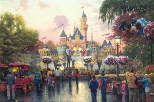 "Disneyland's 50th Anniversary," Thomas Kinkade