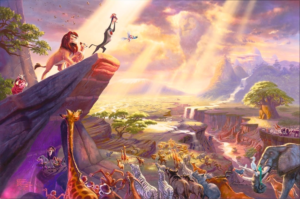 "The Lion King," Thomas Kinkade