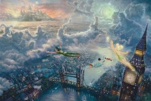 "Tinker Bell and Peter Pan Fly to Neverland," Thomas Kinkade