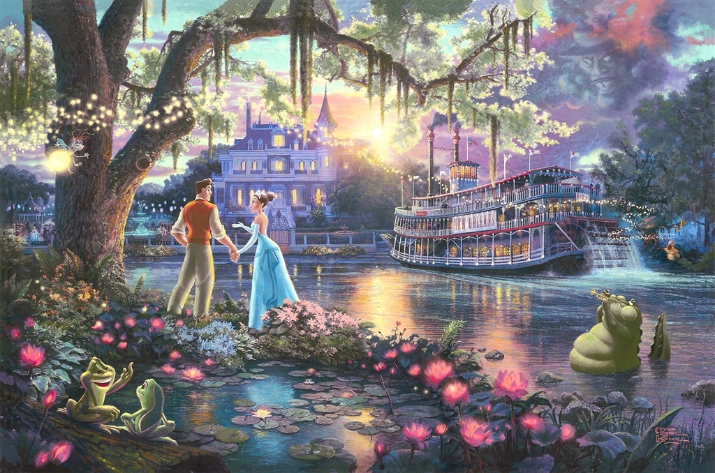 Little Mermaid Disney Princess Thomas Kinkade Puzzle Turned