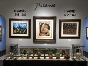 One of the Picasso galleries at Park West Museum.