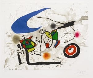 "Pygmies sous la Lune" (1972; d. 562), Joan Miró