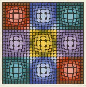 "Dyevat" (1987), Victor Vasarely, abstract, abstract art