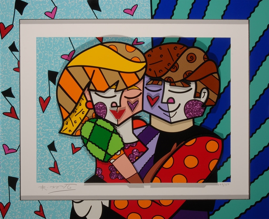 "Blue Couple" (2016), Romero Britto, Cubism, What is Cubism