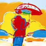 "Umbrella Man at Sea" (2006), Peter Max, Expressionism, Expressionist Art