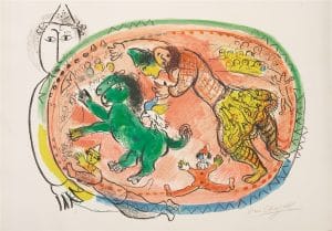 "Le Cercle Rouge" (1966; M. 440), Marc Chagall
