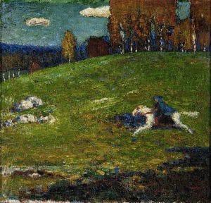 "Der Blaue Reiter" (1903), Wassily Kandinsky (public domain), Expressionism, Expressionist Art
