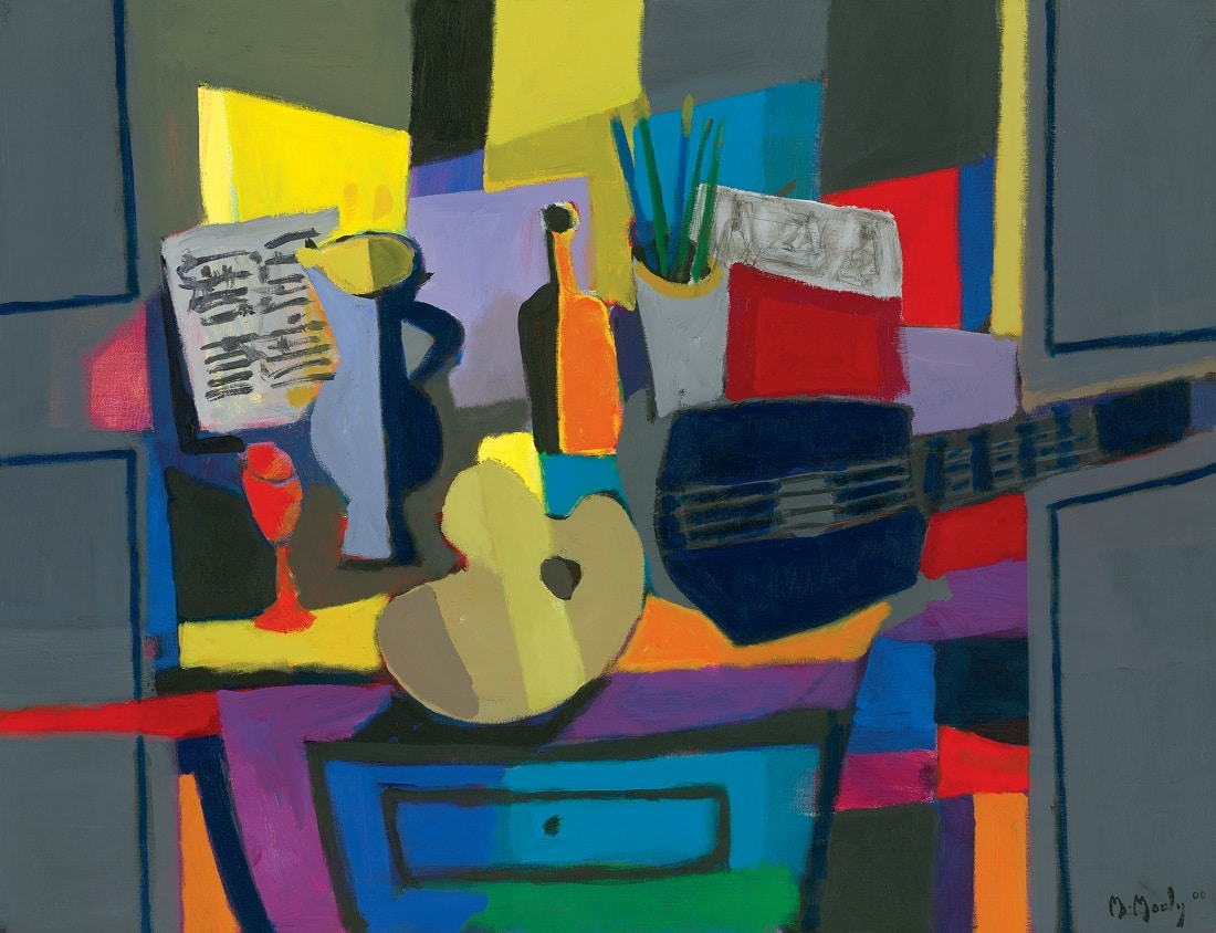"Guitar and Score Palette" (Palette Guitare et Partition; 2000), Marcel Mouly