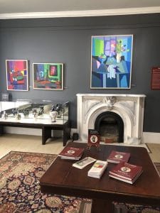 One of the galleries at the Monthaven Arts Center exhibition of “Picasso: Master in Clay” and “Mouly: From Clay to Canvas"
