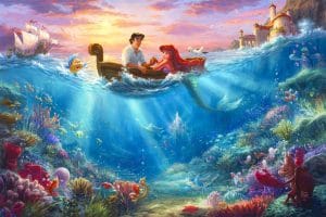 "Little Mermaid Falling in Love," Thomas Kinkade Studios