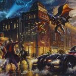 "Dark Knight Saves Gotham City," Thomas Kinkade Studios