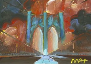 "Brooklyn Bridge I Ver. I #389," Peter Max