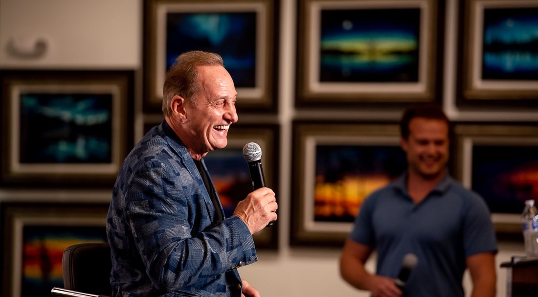 Park West's Albert Scaglione talking to a training class at Park West's Miami campus.