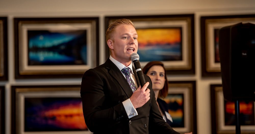 Auctioneer Matt Whittam