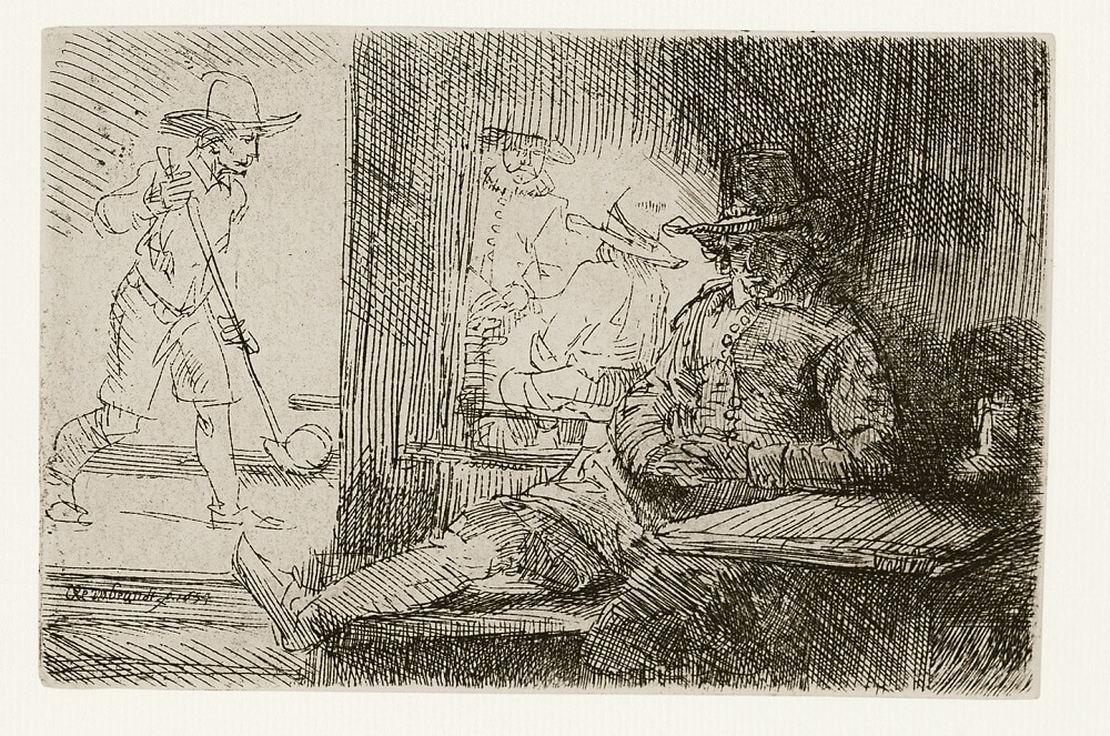 "The Golf Player" (1654), Rembrandt