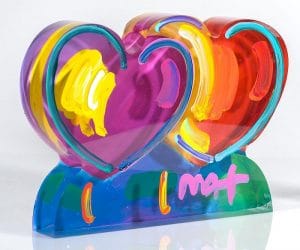 "Two Hearts Ver. III #388," Peter Max