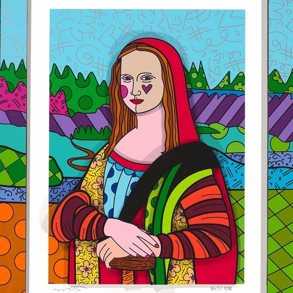 "Mona Lisa" by Romero Britto