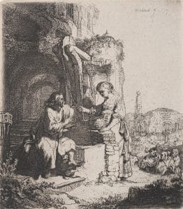 "Christ and the Woman of Samaria: Among Ruins" (1634)